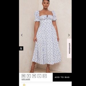 Tallulah Puff Sleeve Midi Dress - House of CB